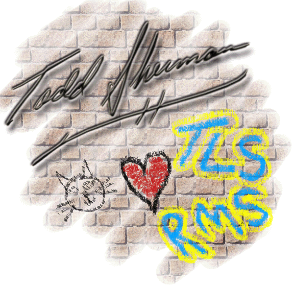 [ 'The Writing On The Wall' - Some art I created after Raisen died, in memorium. 'RMS' Stands for 'Raisen Muffin Sherman'. ]