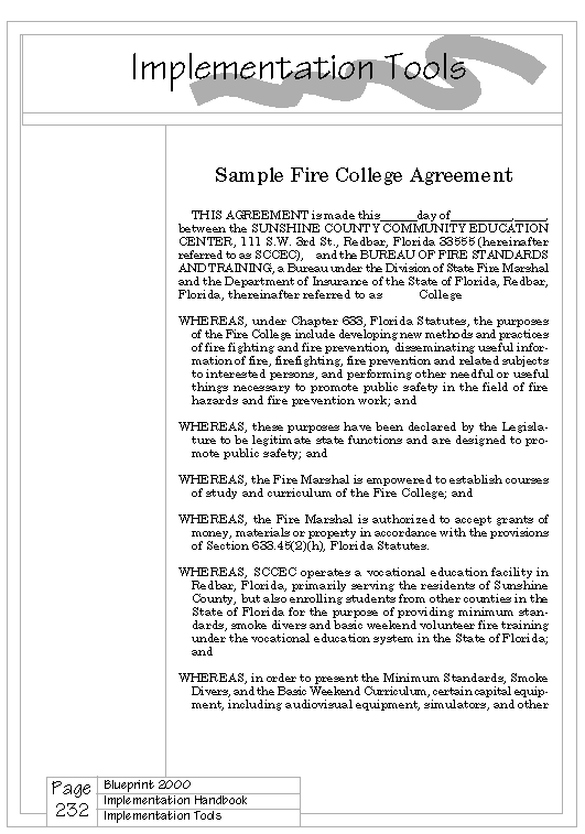 Fire College Agreement page 3