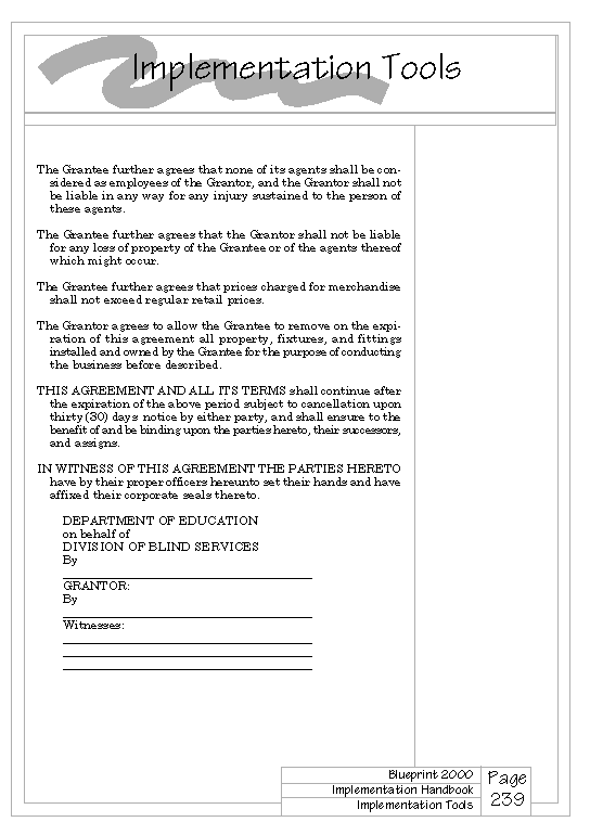 Division of Blind Services Agreement page 2