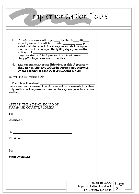 After School Program Agreement page 4