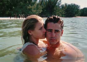 Ali Larter and Colin Farrell in "American Outlaws"