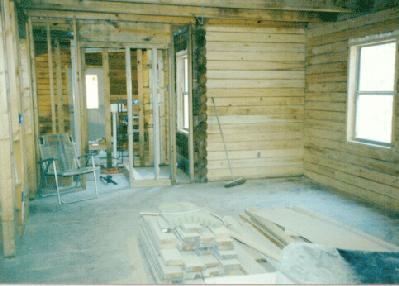 Log Cabin Early Interior