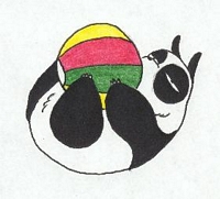 Panda w/ Beach Ball