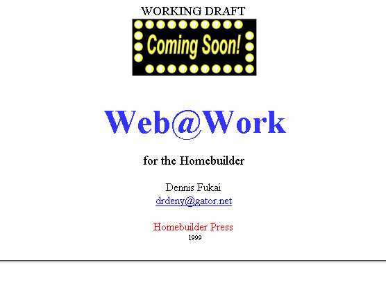 Web@Work Instruction Page