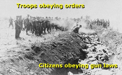 Troops Obeying Orders...