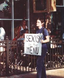 Hooters protester