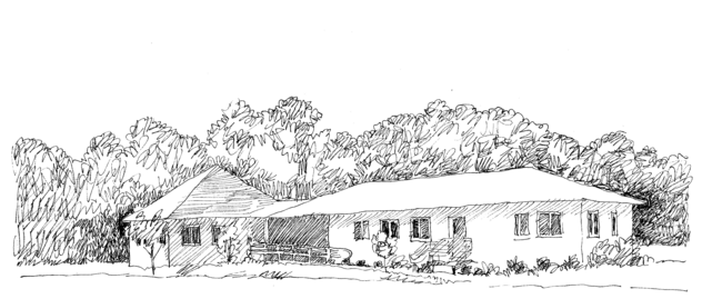 Drawing of the meetinghouse