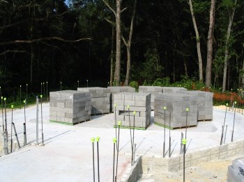 Blocks, ready to be laid: September 2005