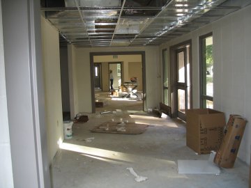View down building entryway: December 2005