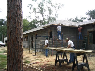 New fascia in building: October 2005