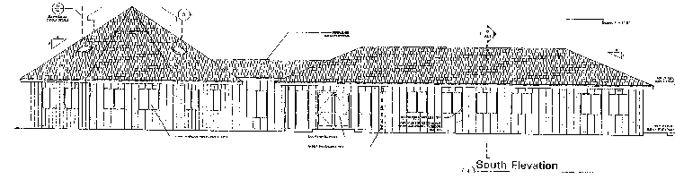 elevation of the south face